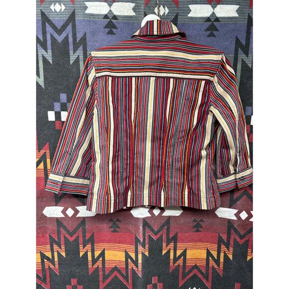 Vintage Christopher & Banks Women Cotton Lightweight Small Jacket Western Rodeo - Picture 6 of 9